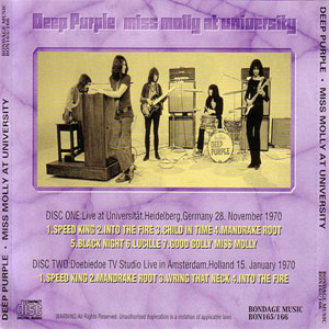 Disco Miss Molly At University de Deep Purple